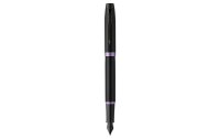 Parker Füllfederhalter IM Vibrant Medium (M), Schwarz/Violett