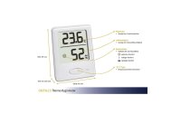 TFA Dostmann Thermo-/Hygrometer Digital Weiss