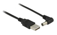 Delock USB-Stromkabel USB A – Hohlstecker 5.5/2.1mm 1.5 m