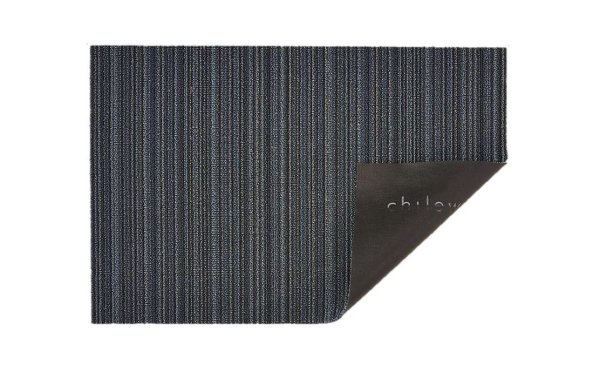Chilewich Fussmatte Skinny Stripe 61 cm x 91 cm, Anthrazit/Mehrfarbig