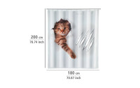 Wenko Duschvorhang Cute Cat 180 x 200 cm