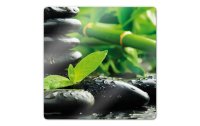 Trenddeko Bild Black Zen Stones 30 x 30 cm, Glas
