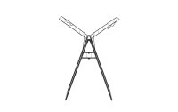 Brabantia Standtrockner HangOn 15 m, Schwarz