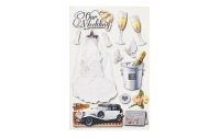 HobbyFun 3D-Sticker Hochzeit 1 Blatt