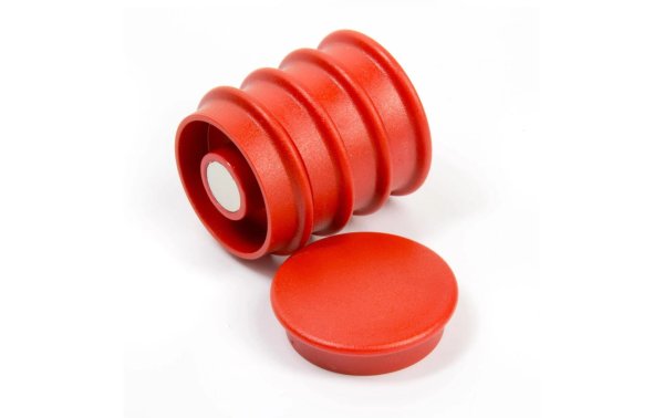 supermagnete Haftmagnet 32,6 x 9 mm rund Rot