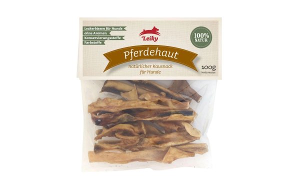 Leiky Kausnack Pferdehaut, 100 g