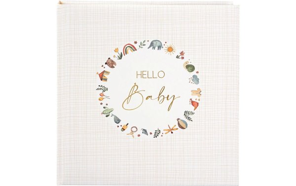 Goldbuch Babyalbum Hello Baby 30 x 31 cm, Weiss