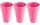 Frats Trinkbecher 300 ml, 3 Stück, Pink