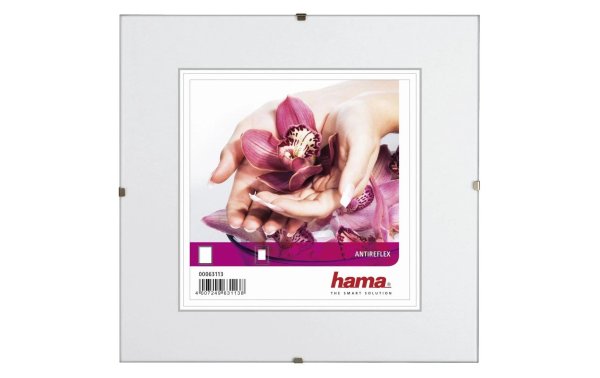 Hama Bilderrahmen Clip-Fix Transparent, 13 x 13 cm