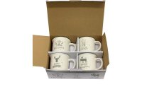 Dameco Tasse XMAS 355 ml, 4 Stück, Weiss