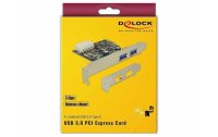 Delock PCI-Express-Karte USB 3.0 Typ-A + LowProfile