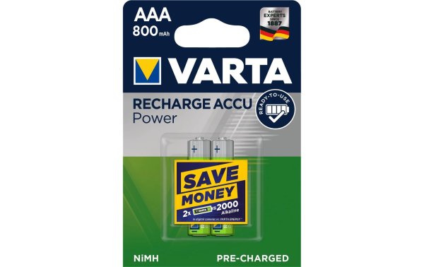 Varta Akku 2x AAA 800mAh  800 mAh