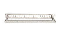 Dätwyler IT Infra Patchpanel KS 24x für 24x RJ45 Keystone 19" Rack grau