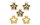 INGES CHRISTMAS DECOR Sterne Inkagold 4 cm 8 Stück