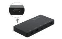 Delock KVM Switch 2 Port HDMI/USB-C 4K/60Hz