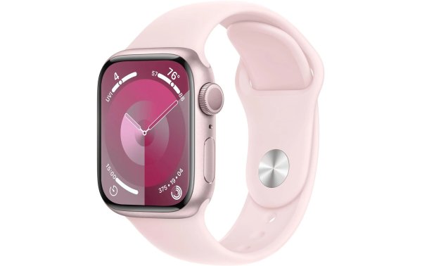 Apple Watch Series 9 41 mm Alu Pink Sport Hellrosa S/M