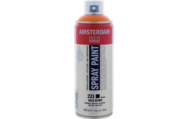Amsterdam Acrylspray  231 Gold ocker deckend, 400 ml