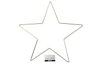 Creativ Company Metallstern Stern Ø 30 cm, Gold