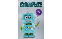 ABC Geburtstagskarte Roboter