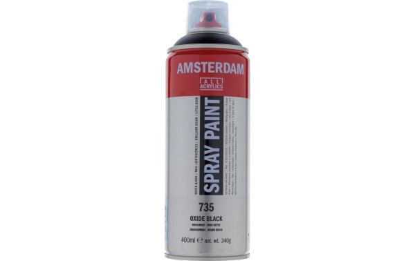 Amsterdam Acrylspray  735 Oxidschwarz deckend, 400 ml