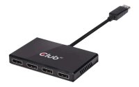 Club 3D Adapter CSV-6400 MST Hub DP1.2 DisplayPort -...