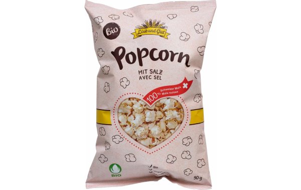 Leib und Gut Bio Knospe Popcorn mit Salz 90 g
