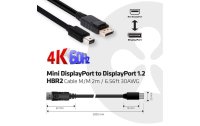 Club 3D Kabel Mini DisplayPort – DisplayPort 1.2, 2 m, Bidirektional