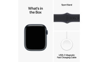 Apple Watch Series 9 45 mm Alu Mitternacht Sport S/M