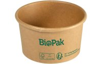 BioPak Salat-Schale Ronda 190 ml, Braun, 25 Stück