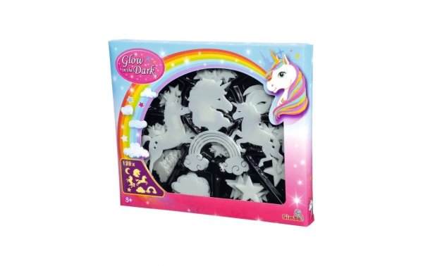 Simba Wandtattoo Glow in the dark Einhorn Mega Set