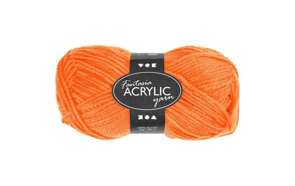 Creativ Company Wolle Acryl 50 g Neonorange