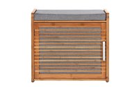 Wenko Schuhschrank  Bahari 50 x 45 cm, Grau/Nature