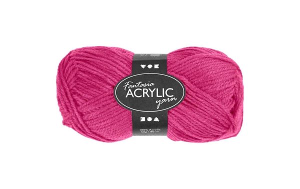 Creativ Company Wolle Acryl 50 g Neonpink