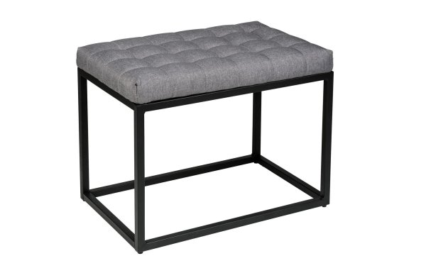 Wenko Hocker Amandola long 59 x 45.5 cm, Grau/Schwarz