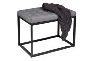 Wenko Hocker Amandola long 59 x 45.5 cm, Grau/Schwarz