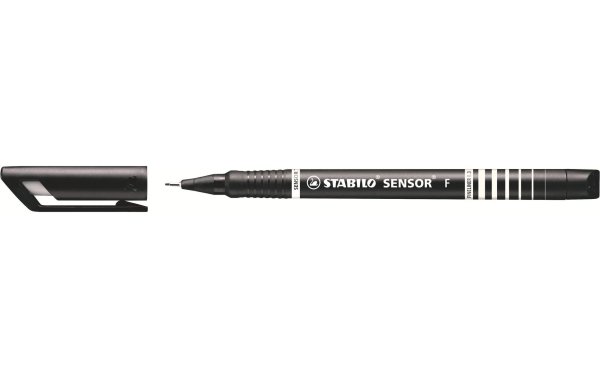 STABILO Fineliner SENSOR 189 Fein (F), Schwarz