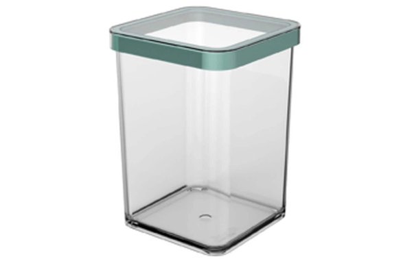 Rotho Vorratsbehälter Premium Loft 1 l, Grün/Transparent