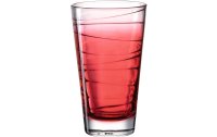 Leonardo Trinkglas Vario Struttura 280 ml, 6 Stück, Rot