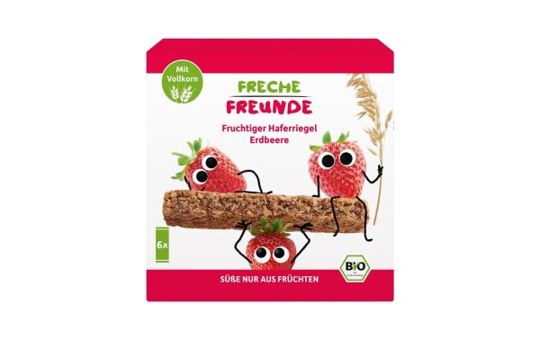 Freche Freunde Riegel Hafer Erdbeere 6 x 30g