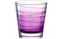 Leonardo Trinkglas Vario Struttura 250 ml, 6 Stück, Violett