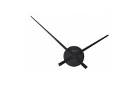 NeXtime Wanduhr Small Hands Ø 80 cm Schwarz