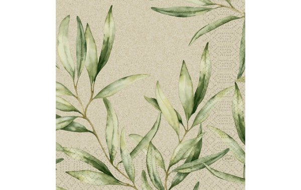 BioPak Papierservietten Foliage 33 cm x 33 cm, 50 Stück