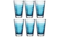 Leonardo Trinkglas Vario Struttura 280 ml, 6 Stück, Blau