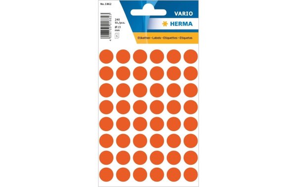 Herma Stickers Klebepunkte Vario Ø 13 mm, Rot