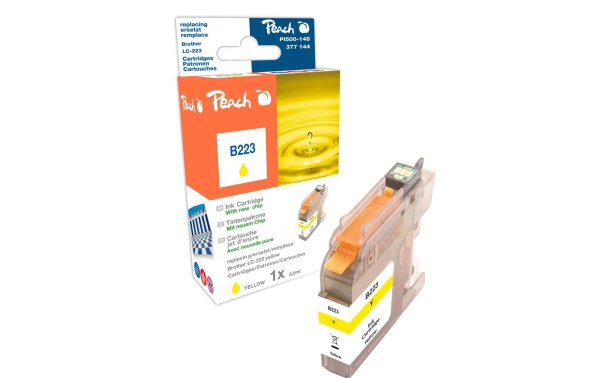 Peach Tinte Brother LC-223y Yellow
