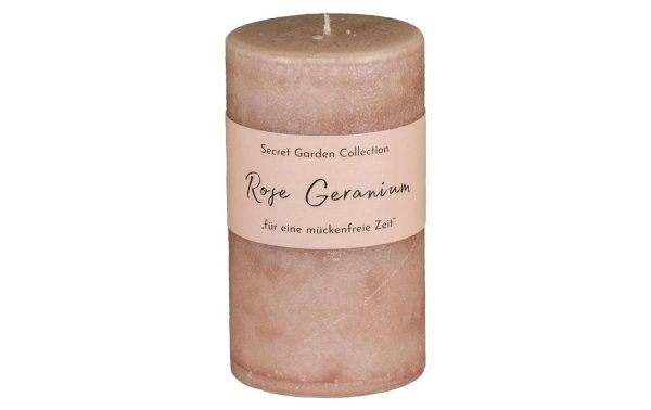 Schulthess Kerzen Zylinderkerze Secret Garden Rose Geranium 12 cm