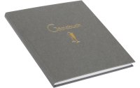 Goldbuch Gästebuch Cheers 23 x 25 cm, 176 Seiten, Grau