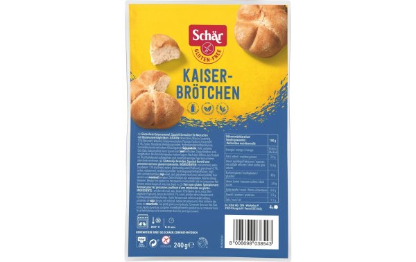 Dr.Schär Kaiserbrötchen glutenfrei 240 g