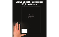 Avery Zweckform Universal-Etiketten Stick + Lift 63.5 x 46.6 mm, 30 Blatt