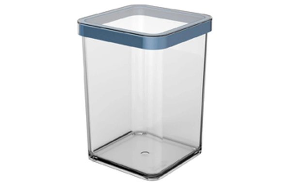 Rotho Vorratsbehälter Premium Loft 1 l, Blau/Transparent